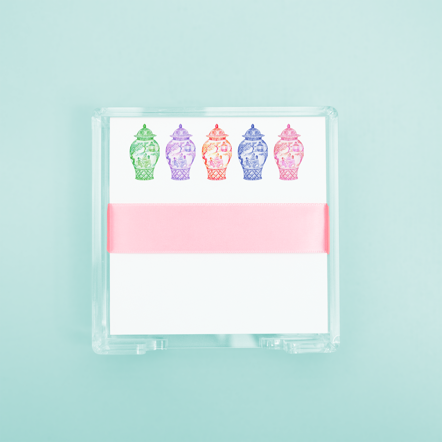 Colorful Ginger Jars Desk Set