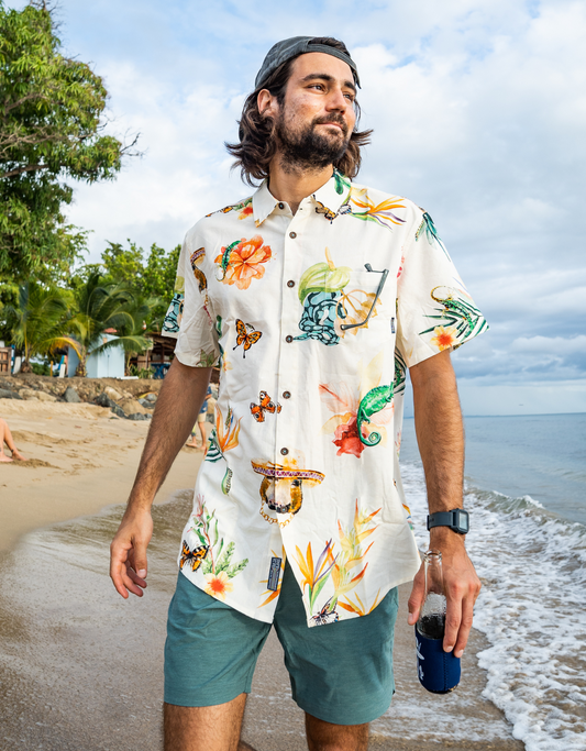 LAND BEFORE FLORAL - 7-SEAS™ BUTTON UP