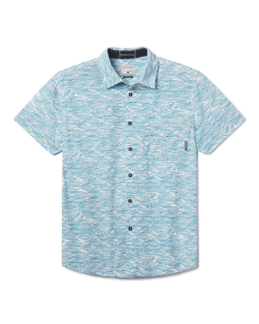 ROLL TIDES - LIGHT BLUE 7-SEAS™ BUTTON UP