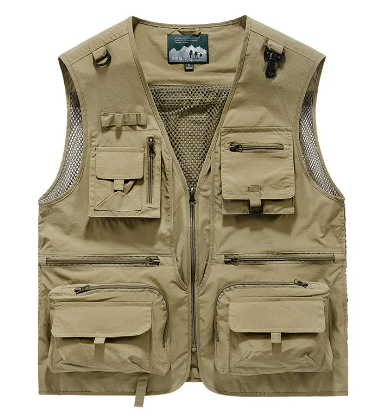 Men’s Classic Outdoor Cargo Vest - Khaki