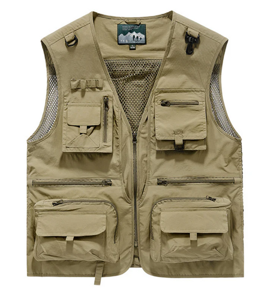 Men’s Classic Outdoor Cargo Vest - Khaki