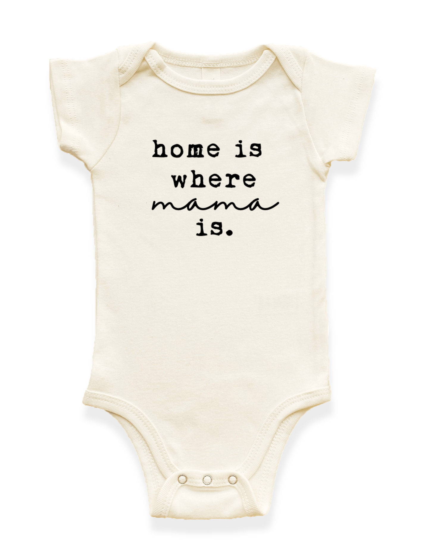 Home is Where Mama is Organic Baby Bodysuit