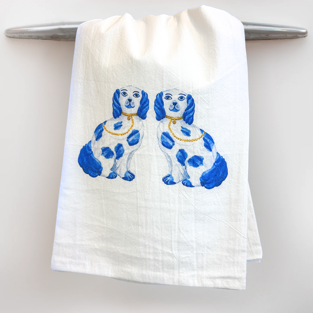 Staffordshire Dogs Tea Towel
