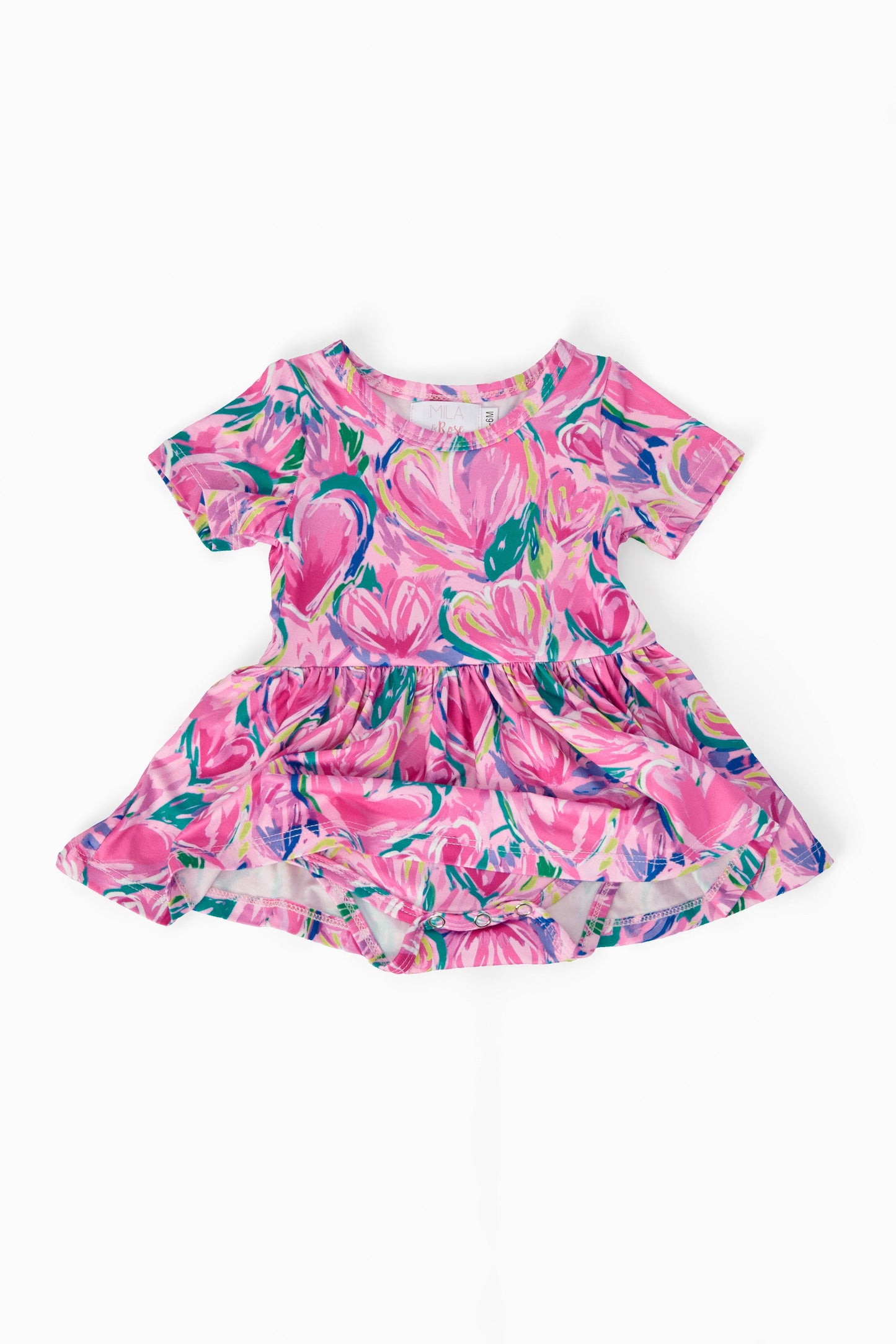 Sweetheart Scribbles S/S Twirl Bodysuit