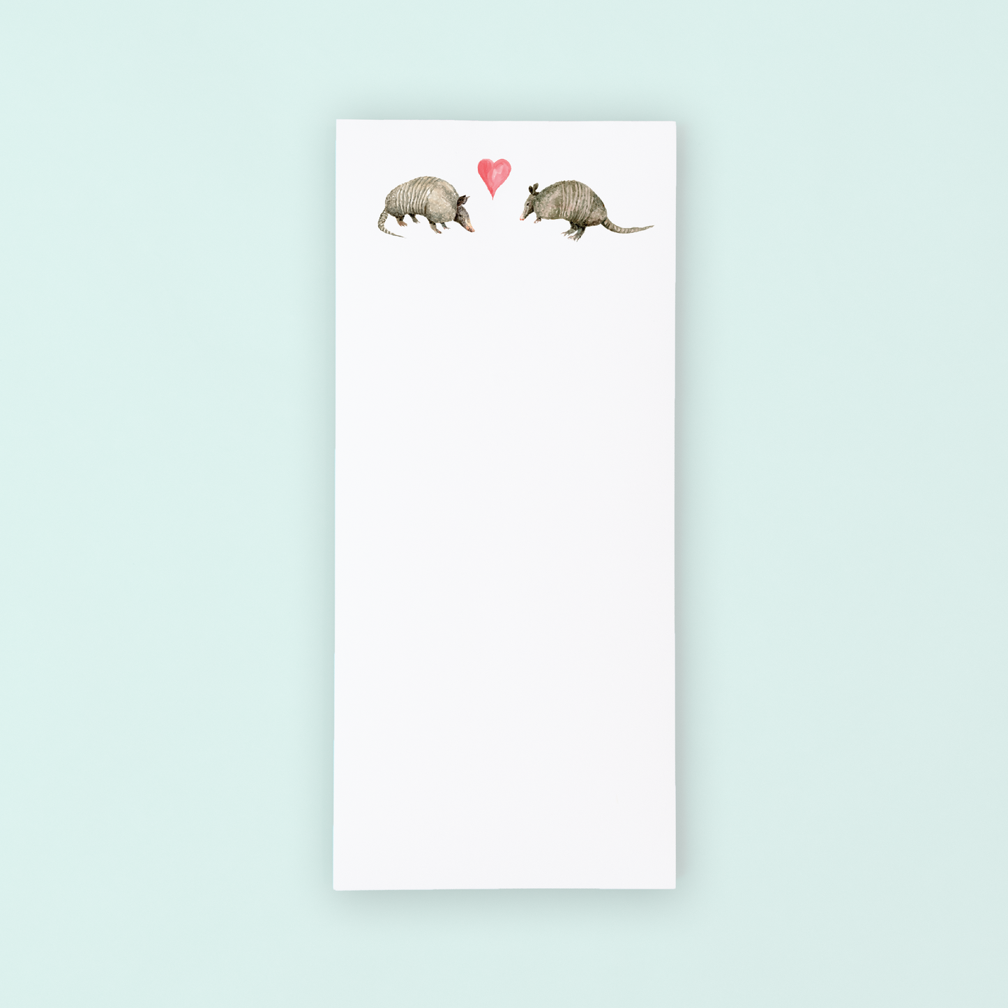 Valentine Armadillos Lists Pad