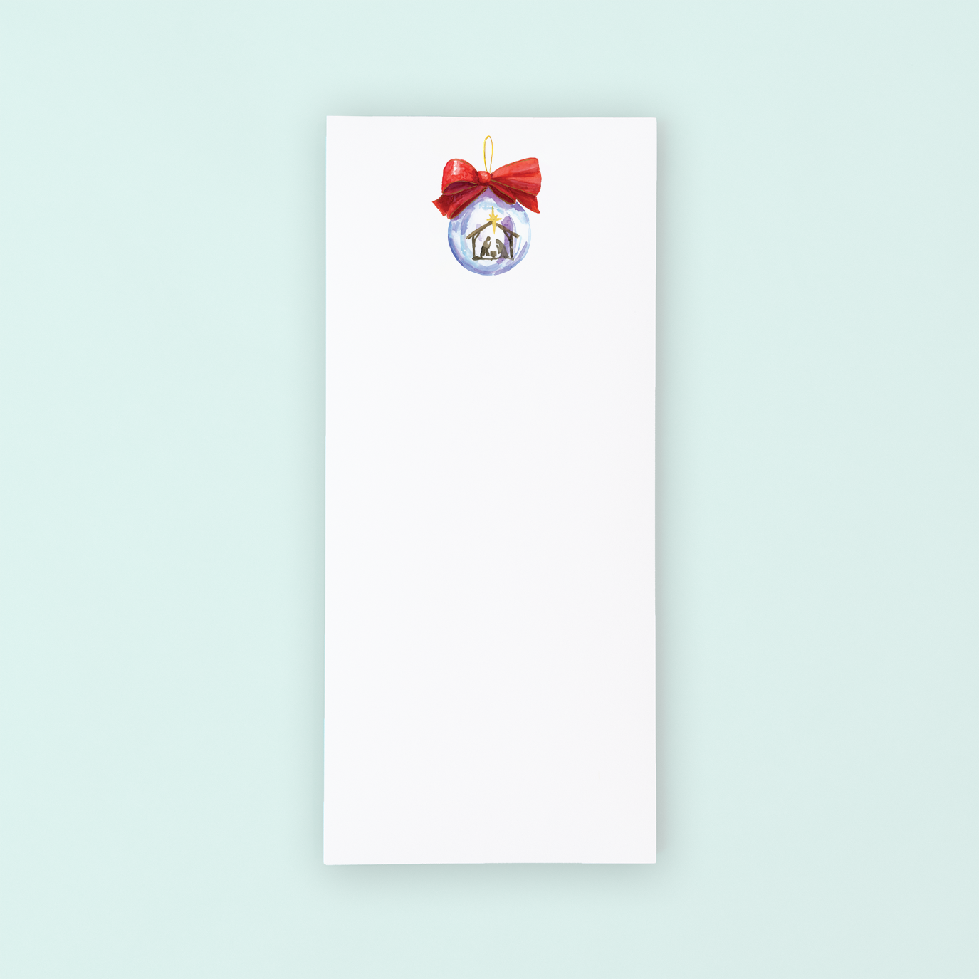 Nativity Ornament Lists Pad