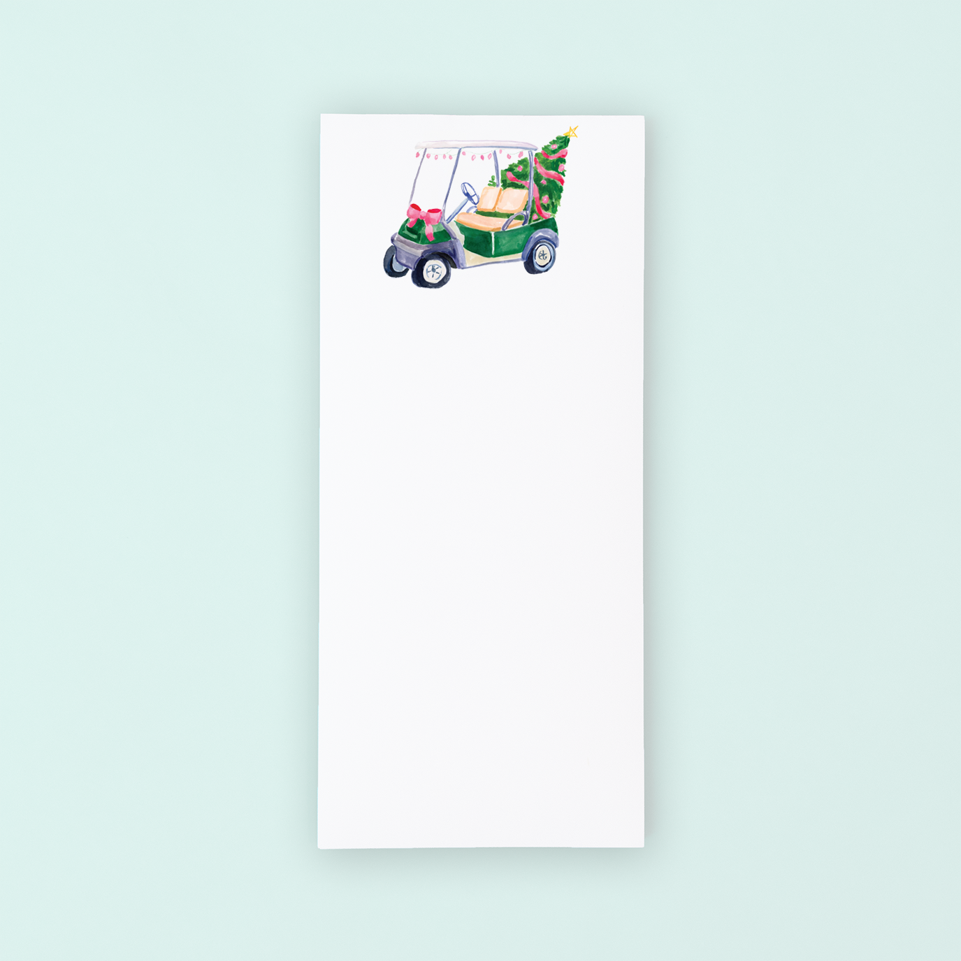 Holiday Golf Cart List Pad