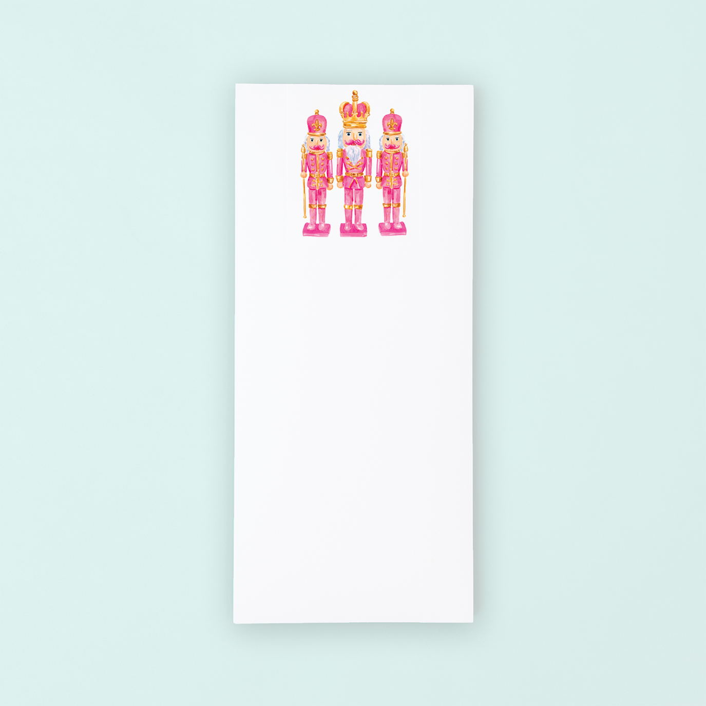 Pink & Gold Nutcrackers List Pad