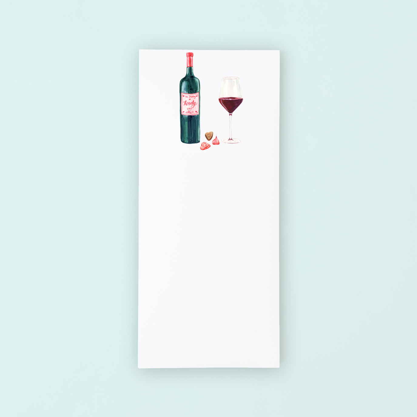 Wine and Chocolate Lists Pad