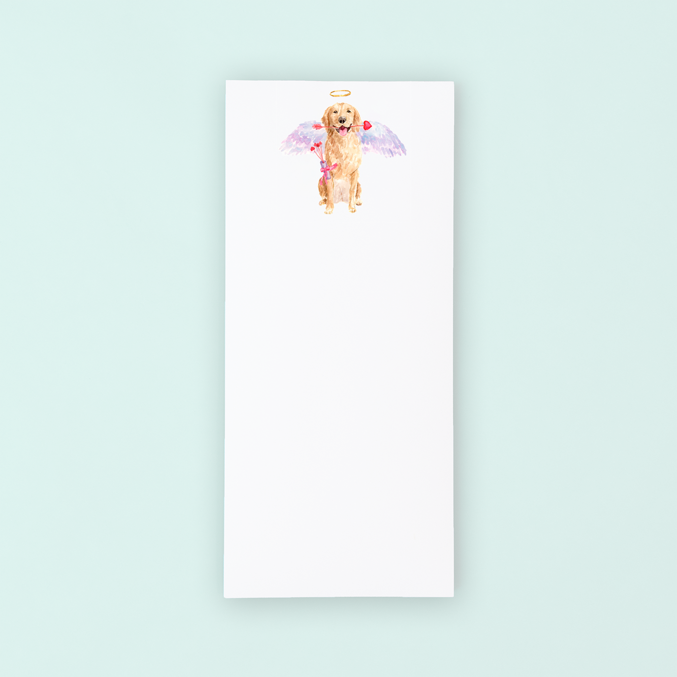 Cupid Golden Retriever Lists Pad