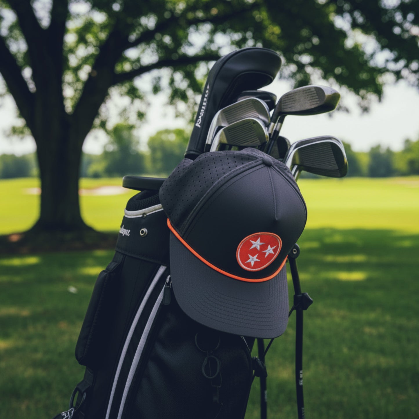 Good Shot Performance Hat - Tri-Star Smokey Grey