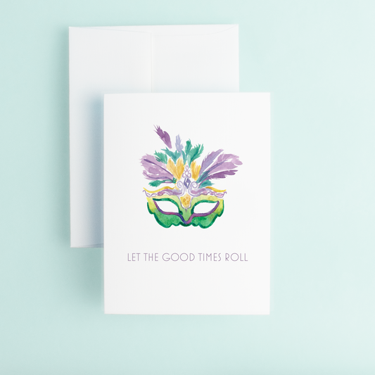 Mardi Gras Mask "Let The Good Times Roll"