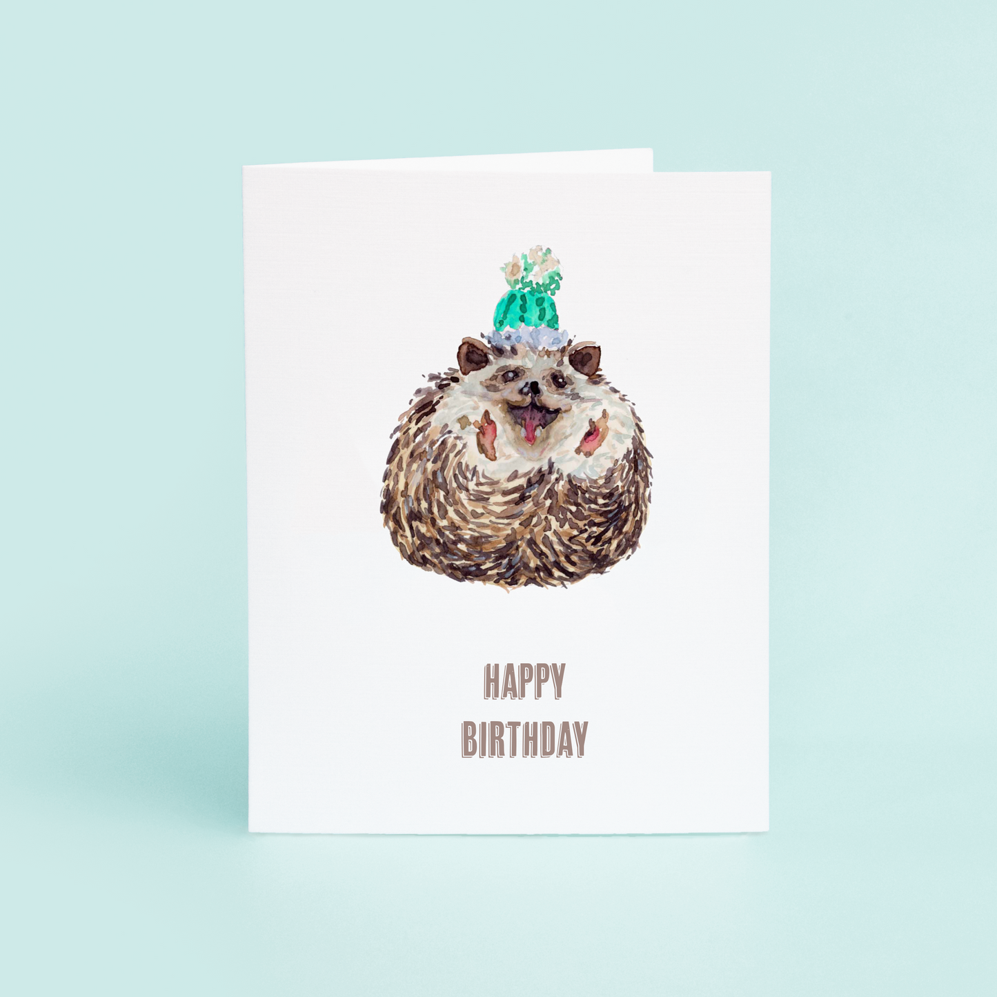 Hedgehog Birthday Card