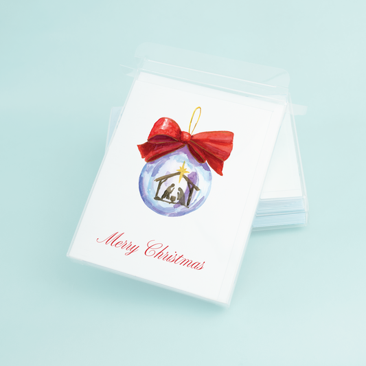 Nativity Ornament "Merry Christmas"