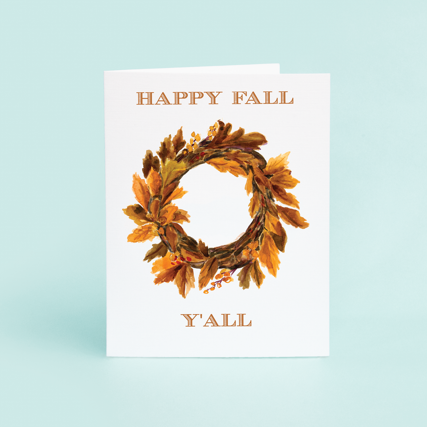 Fall Wreath "Happy Fall Y'all"