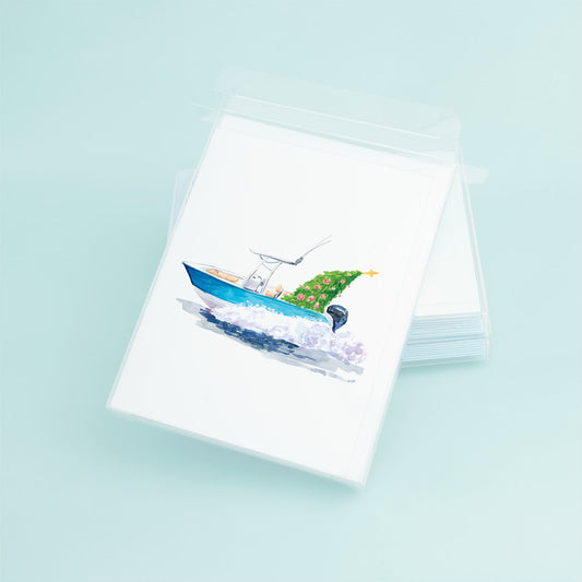 Christmas Fishing Boat