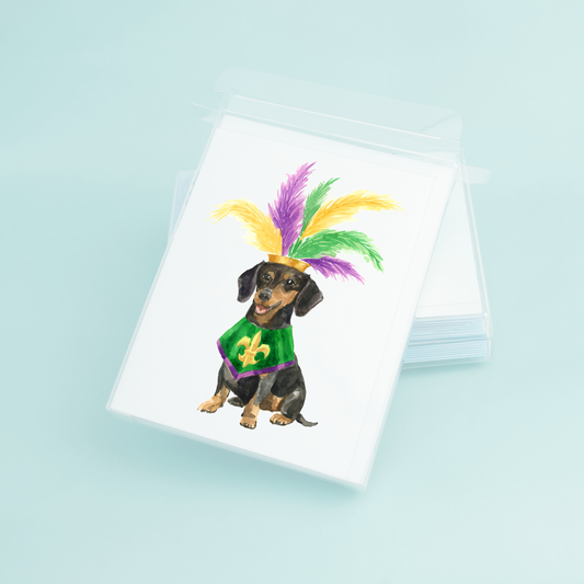 Dachsund Mardi Gras