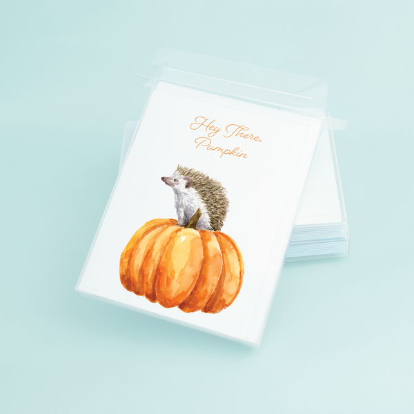 Fall Hedgehog "Hey There Pumpkin"