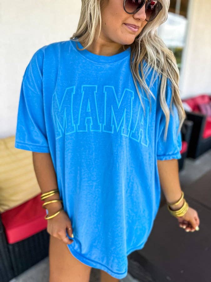 Mama Comfort Colors T-Shirt - Blue