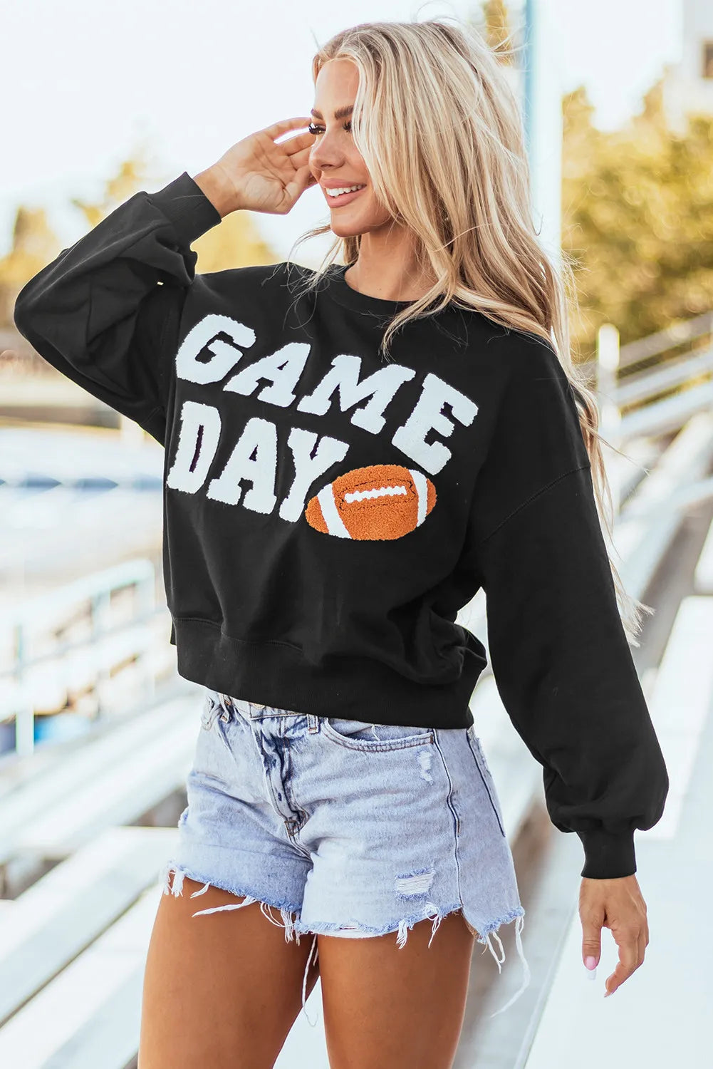 GAME DAY Football Long Sleeve Sweatshirt