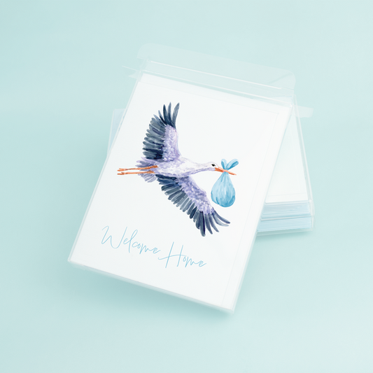 Blue Stork "Welcome Home"
