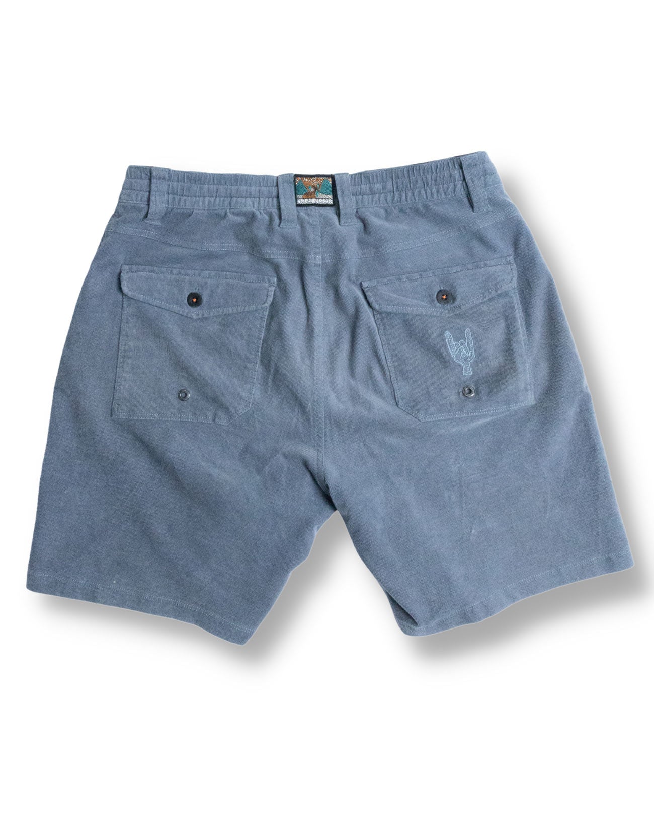 ARROYO 7" INSEAM STRETCH CORDUROY WALKSHORTS - STEEL BLUE