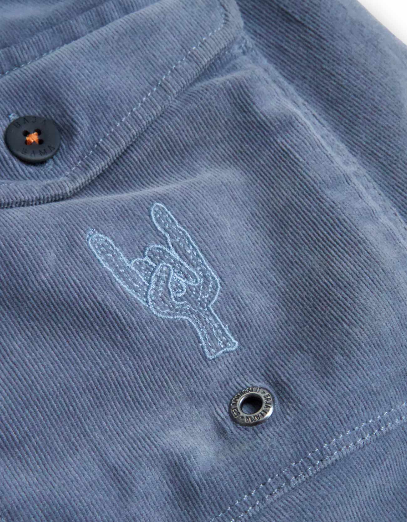 ARROYO 7" INSEAM STRETCH CORDUROY WALKSHORTS - STEEL BLUE