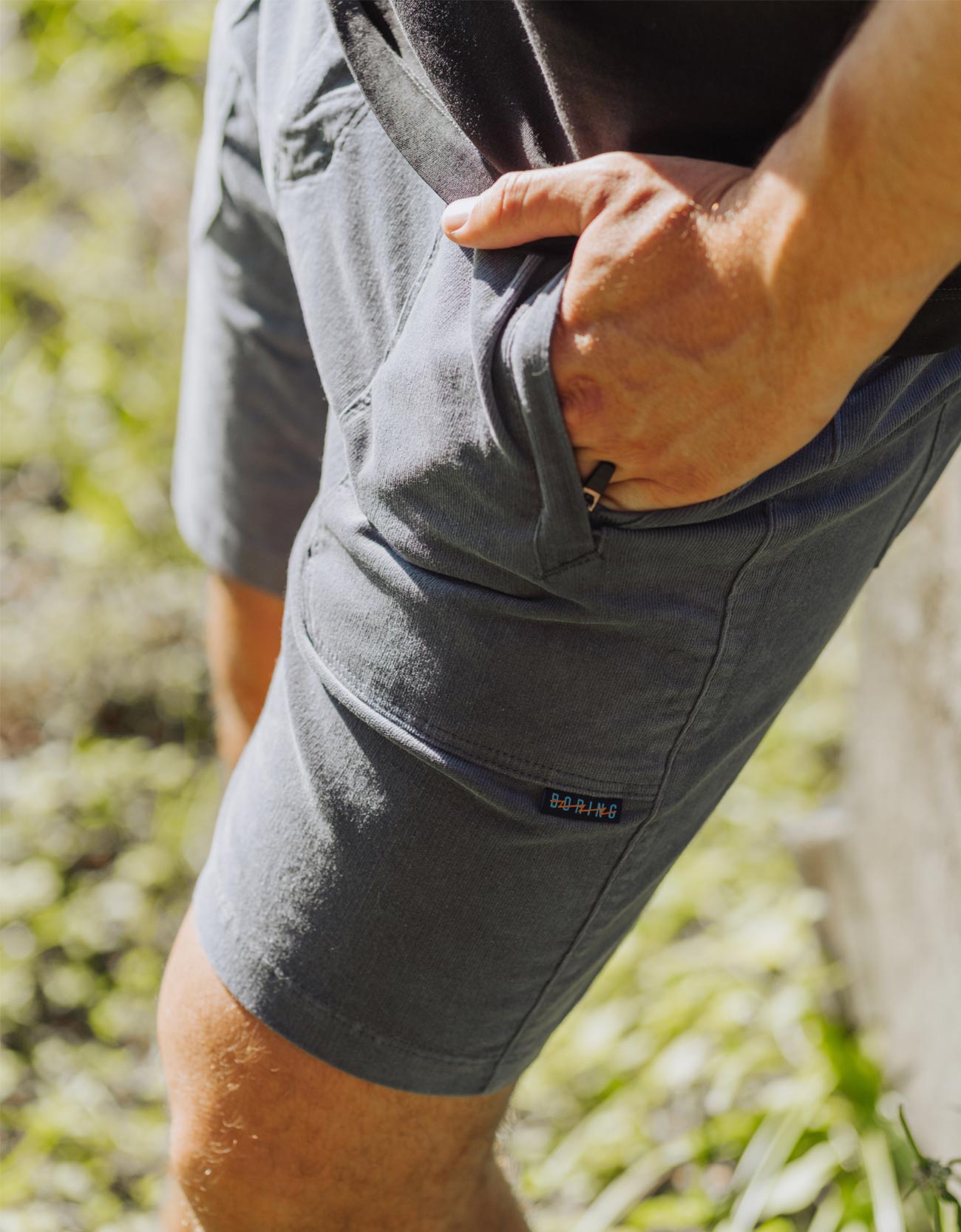 ARROYO 7" INSEAM STRETCH CORDUROY WALKSHORTS - STEEL BLUE