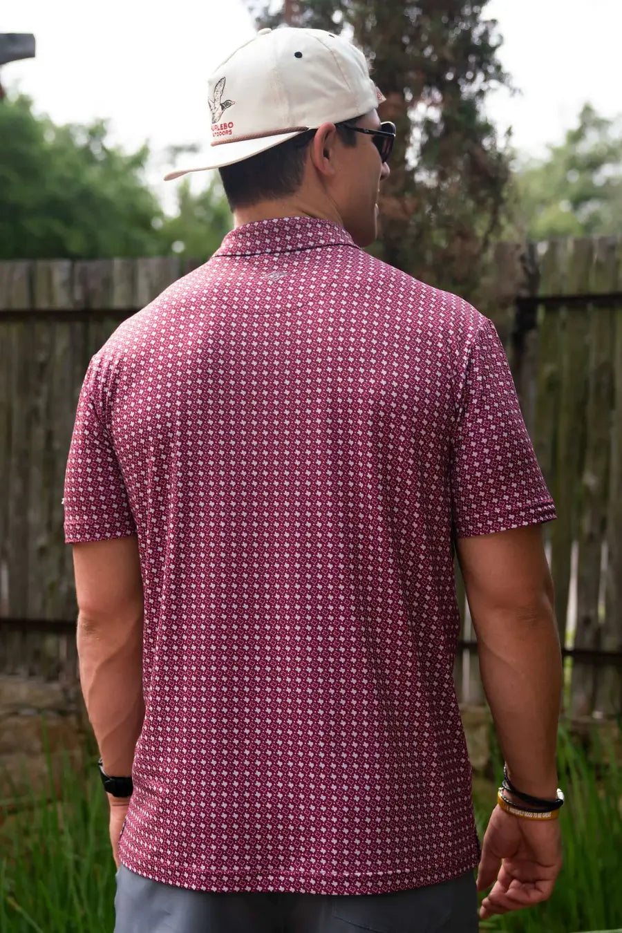 Burlebo - Performance Polo - Texas Maroon - 1 Small left!