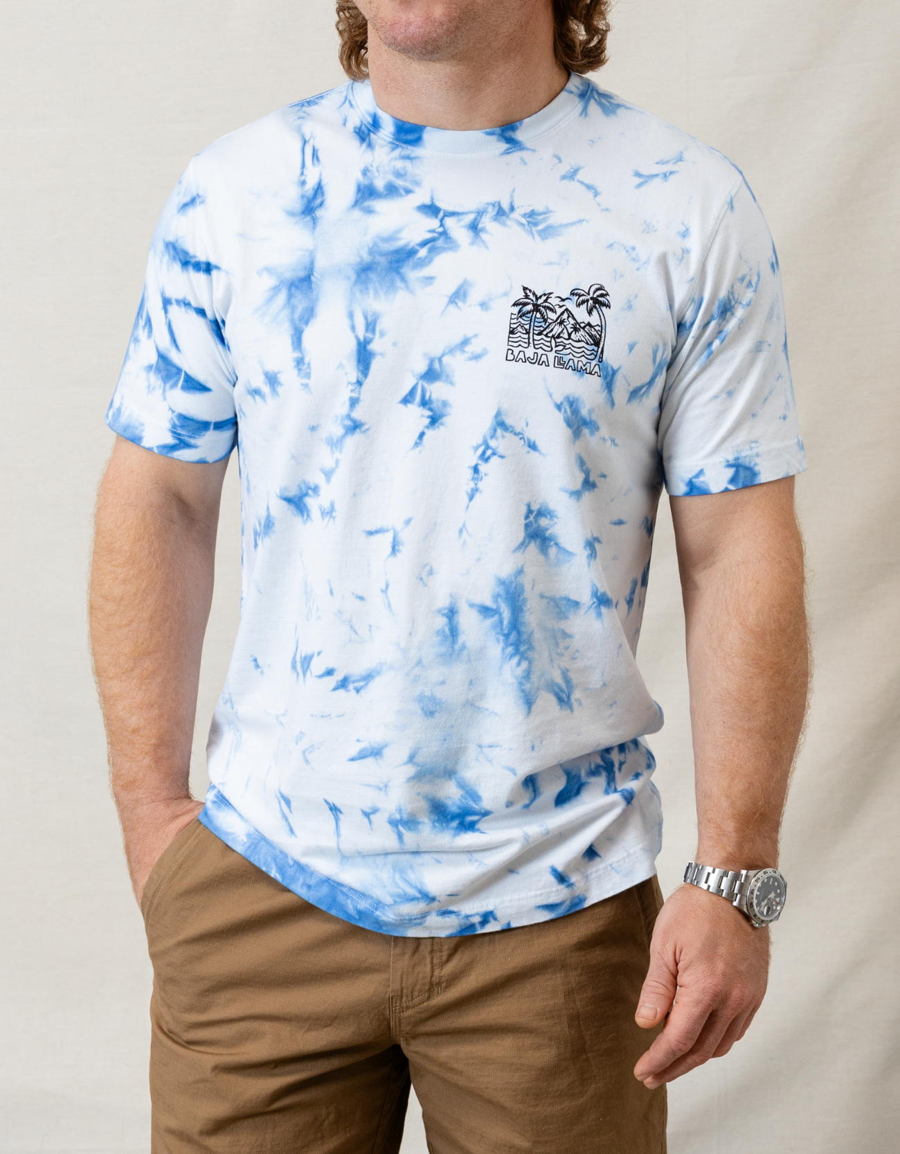 WAVY DAYZ - BLUE TIE DYE PRIMO GRAPHIC TEE