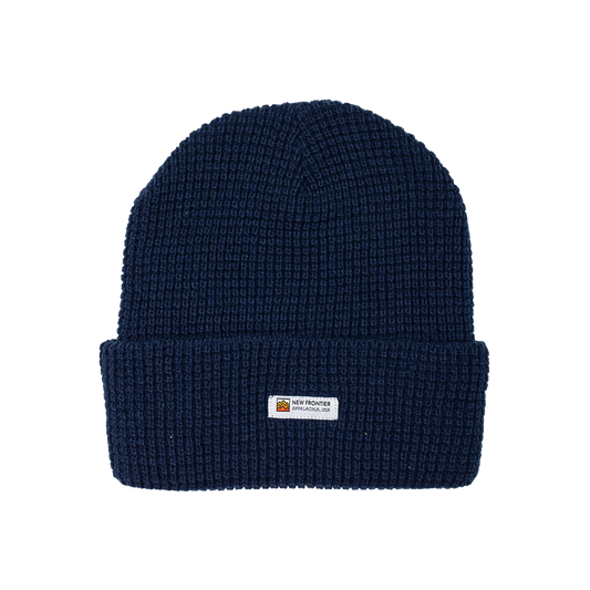 Waffle Beanie (Navy)
