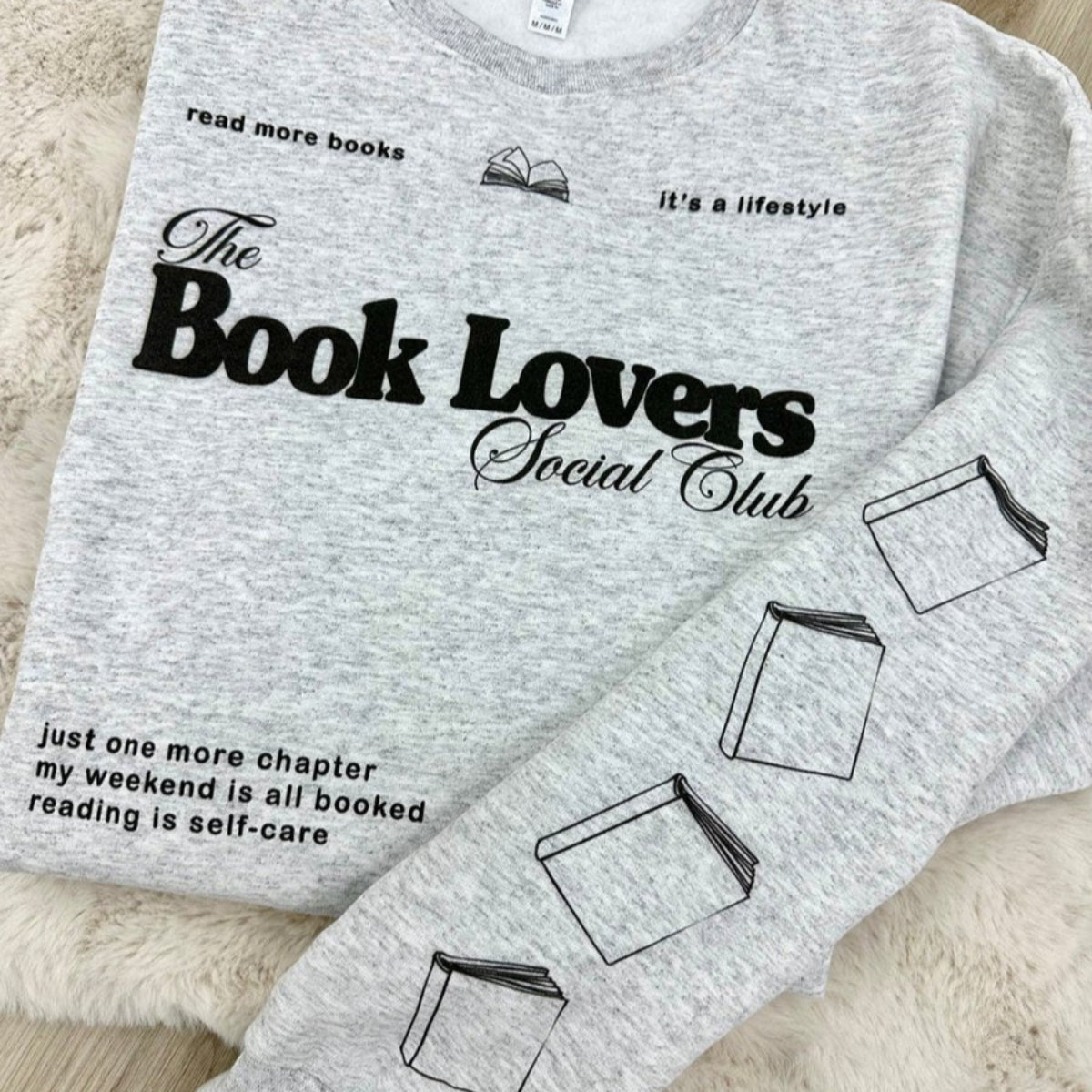 ‘Book Lovers Social Club' Crewneck Sweatshirt