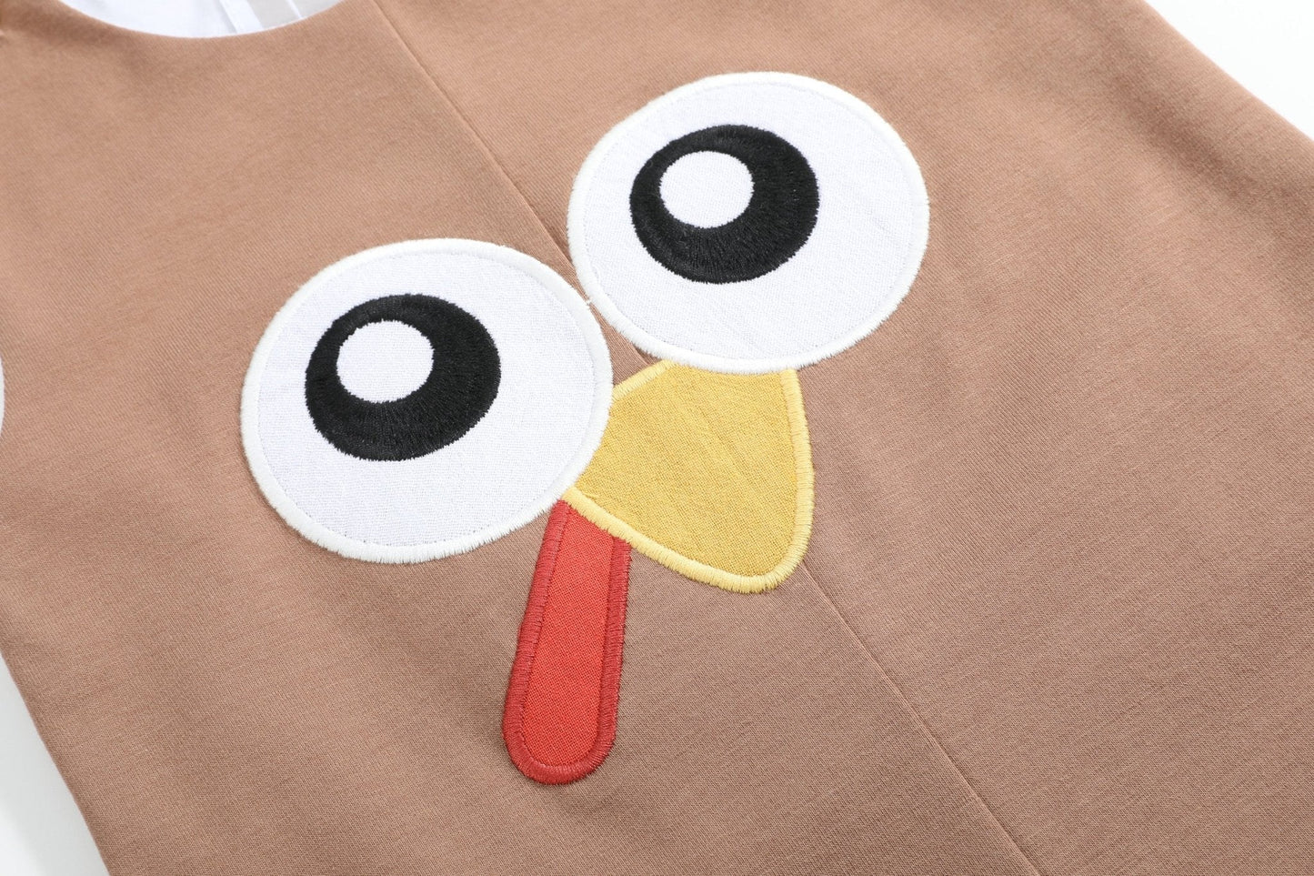 Brown Turkey Face Overalls