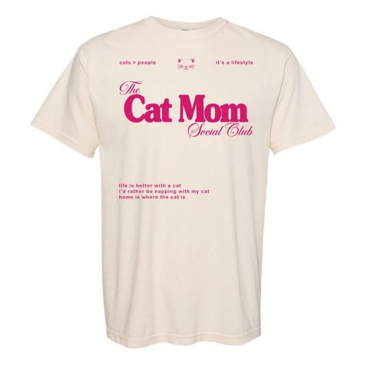 'Cat Mom Social Club' T-Shirt
