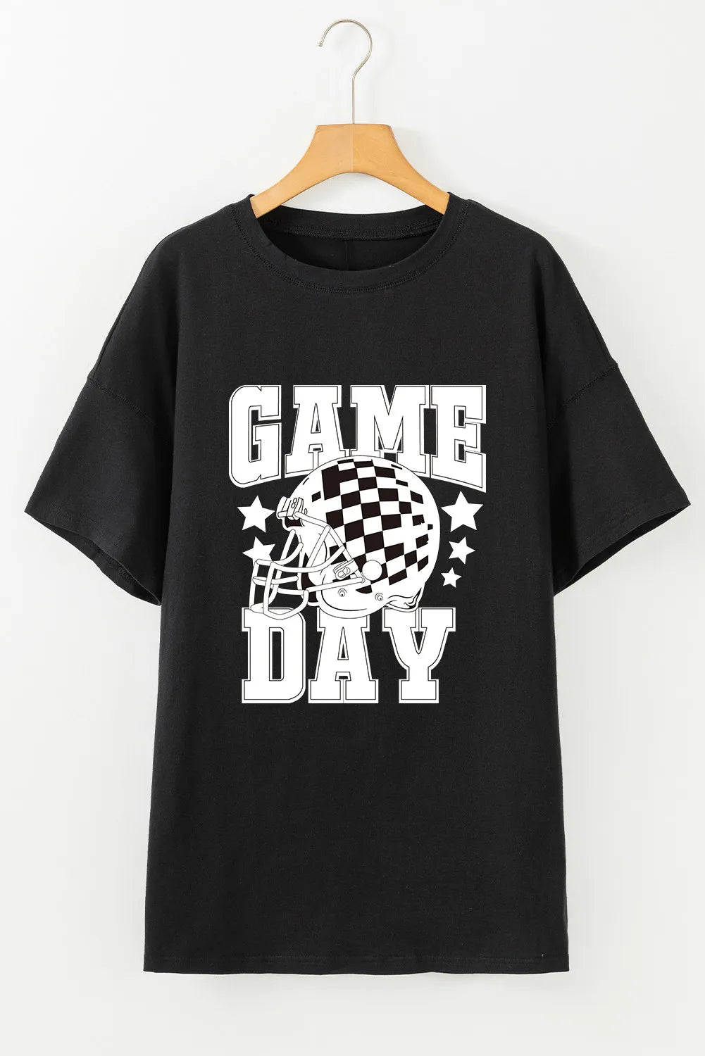 GAME DAY Helmet Short Sleeve T-Shirt - Black