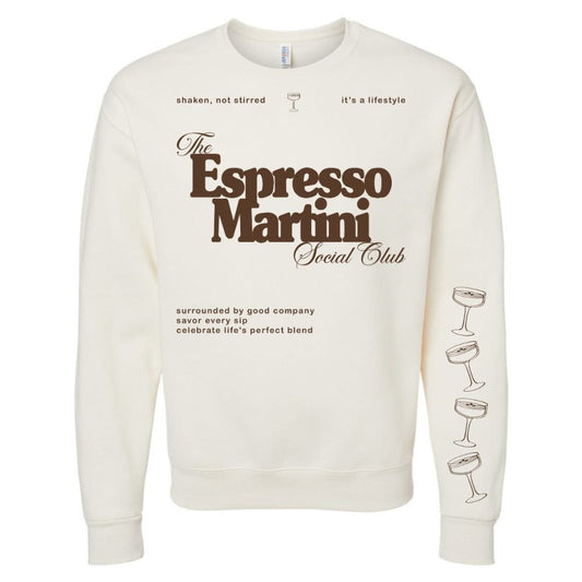 ‘Espresso Martini Social Club' Crewneck Sweatshirt