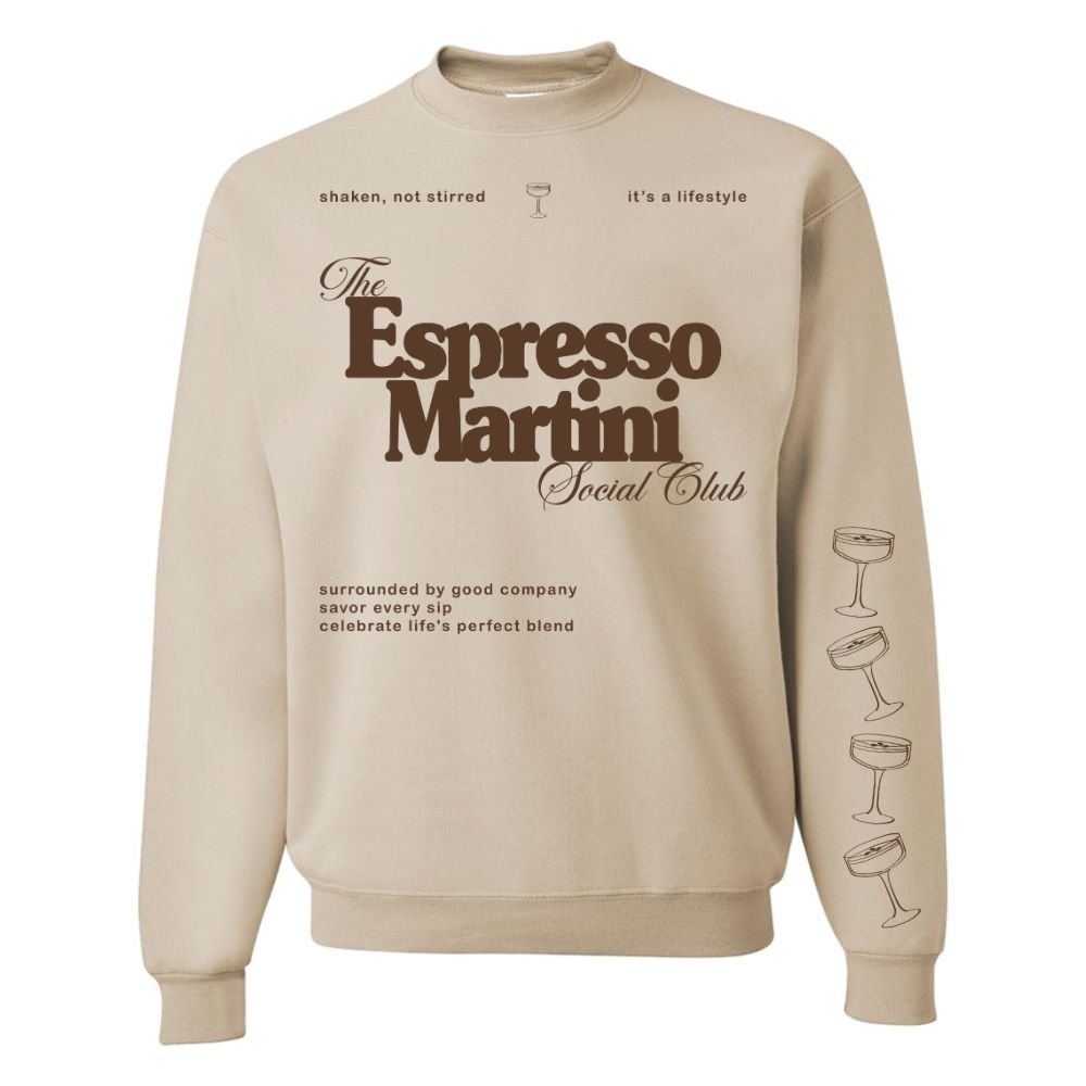 ‘Espresso Martini Social Club' Crewneck Sweatshirt