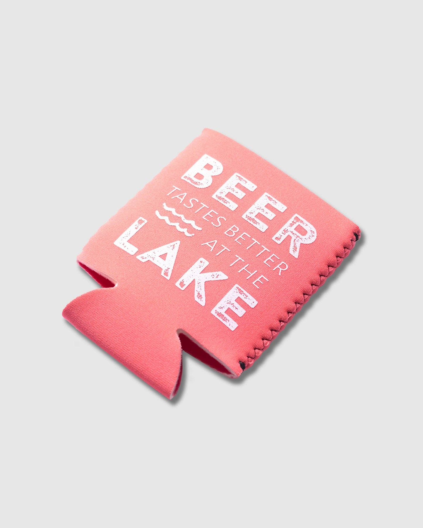 Koozie - Coral - Beer Tastes Better at the Lake