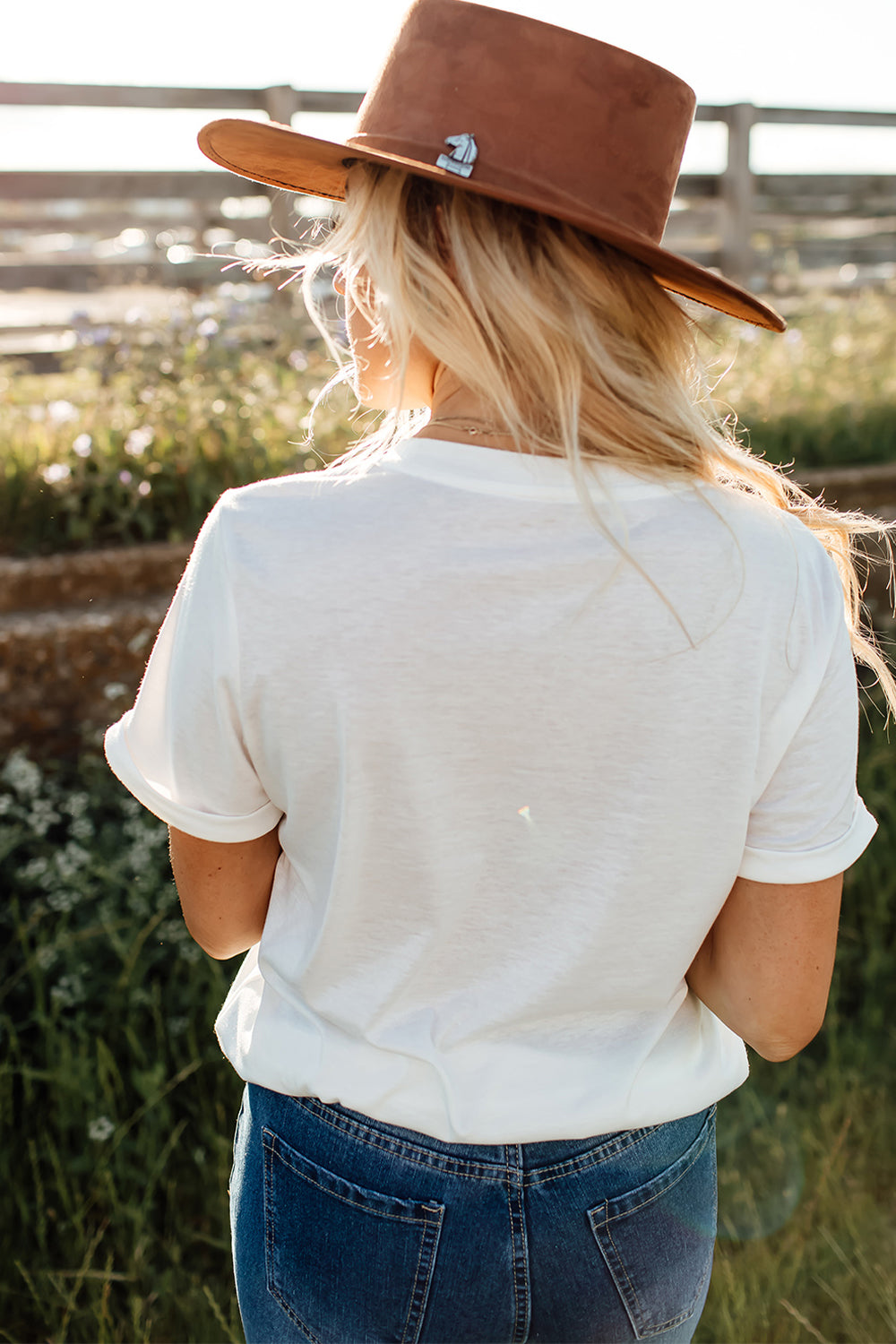Western Boho Cow Skull Short Sleeve Graphic T-Shirt
