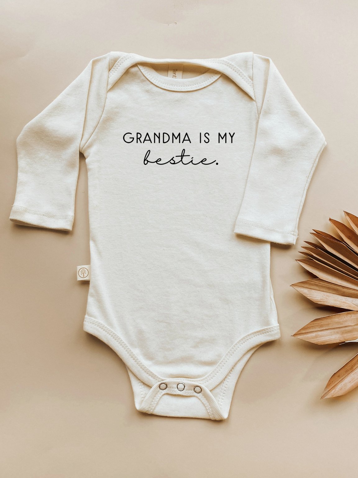 Grandma is My Bestie Organic Bodysuit Long Sleeve