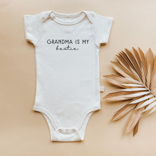 Grandma is my Bestie Organic Baby Bodysuit