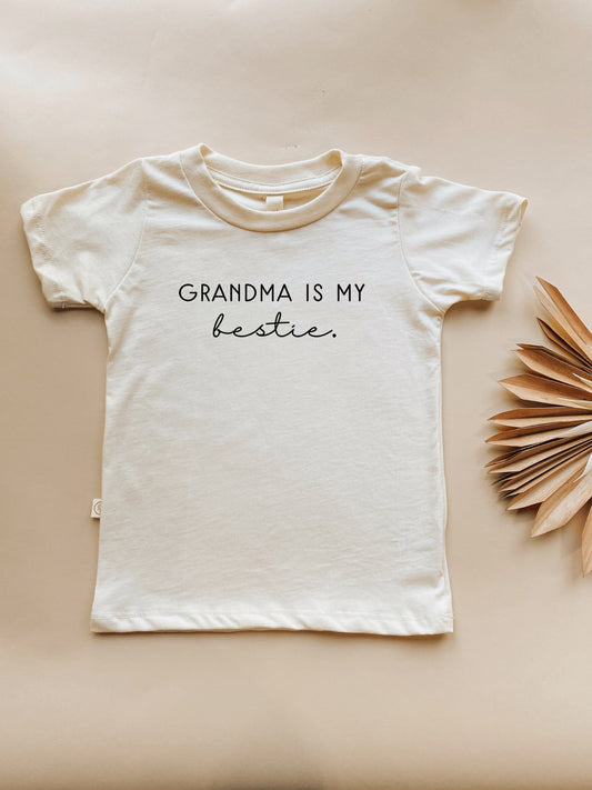 Grandma is My Bestie Organic Kids T-shirt