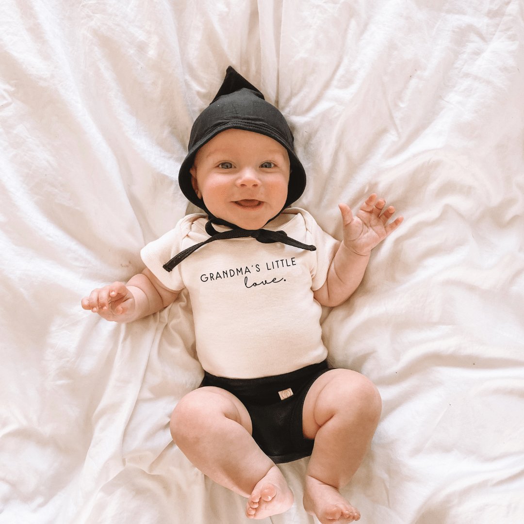 Grandma's Little Love Organic Cotton Baby Bodysuit Short Sleeve