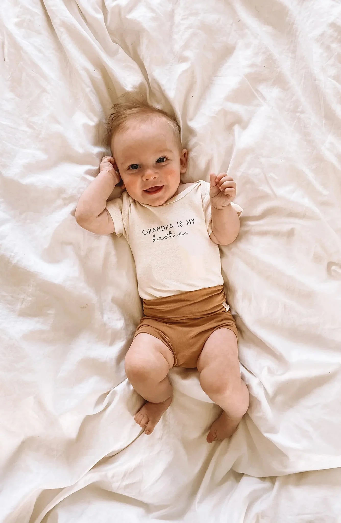 Grandpa is my Bestie Organic Baby Bodysuit