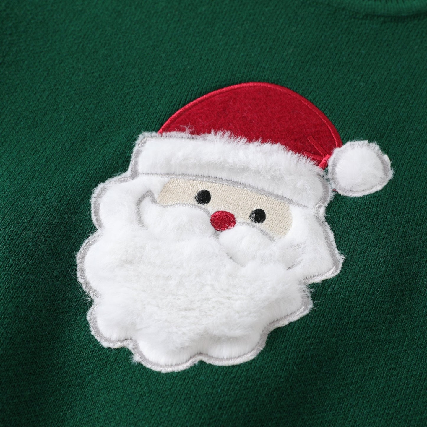 Green Santa Christmas Sweater