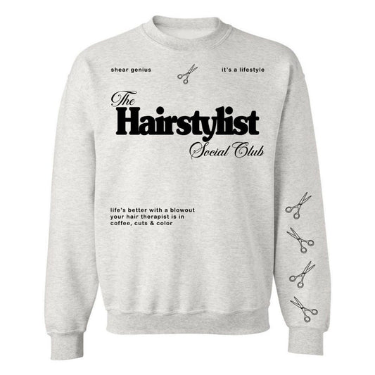 ‘Hairstylist Social Club' Crewneck Sweatshirt