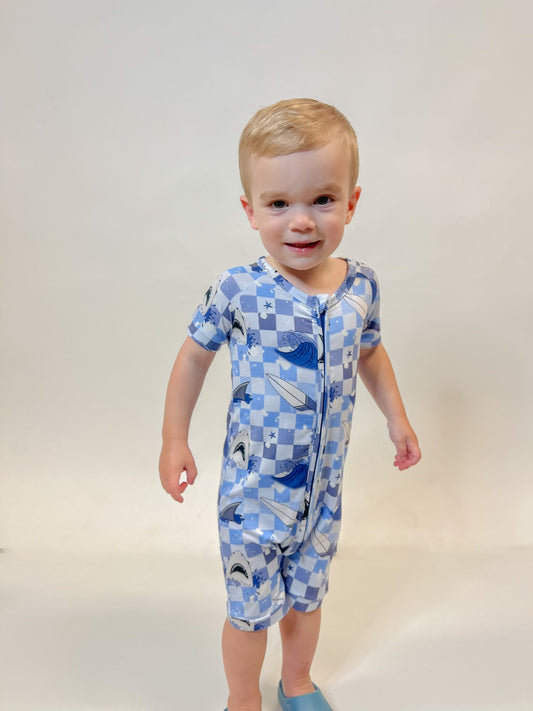 Shark Attack Shortie Romper