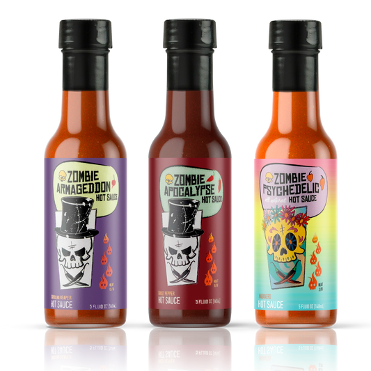 Zombie Hot Sauce Trio