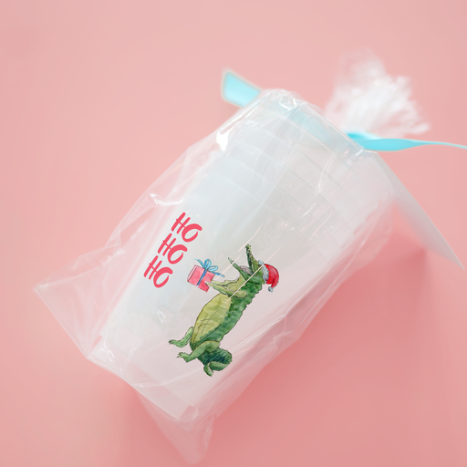 Alligator Santa Frosted Cups