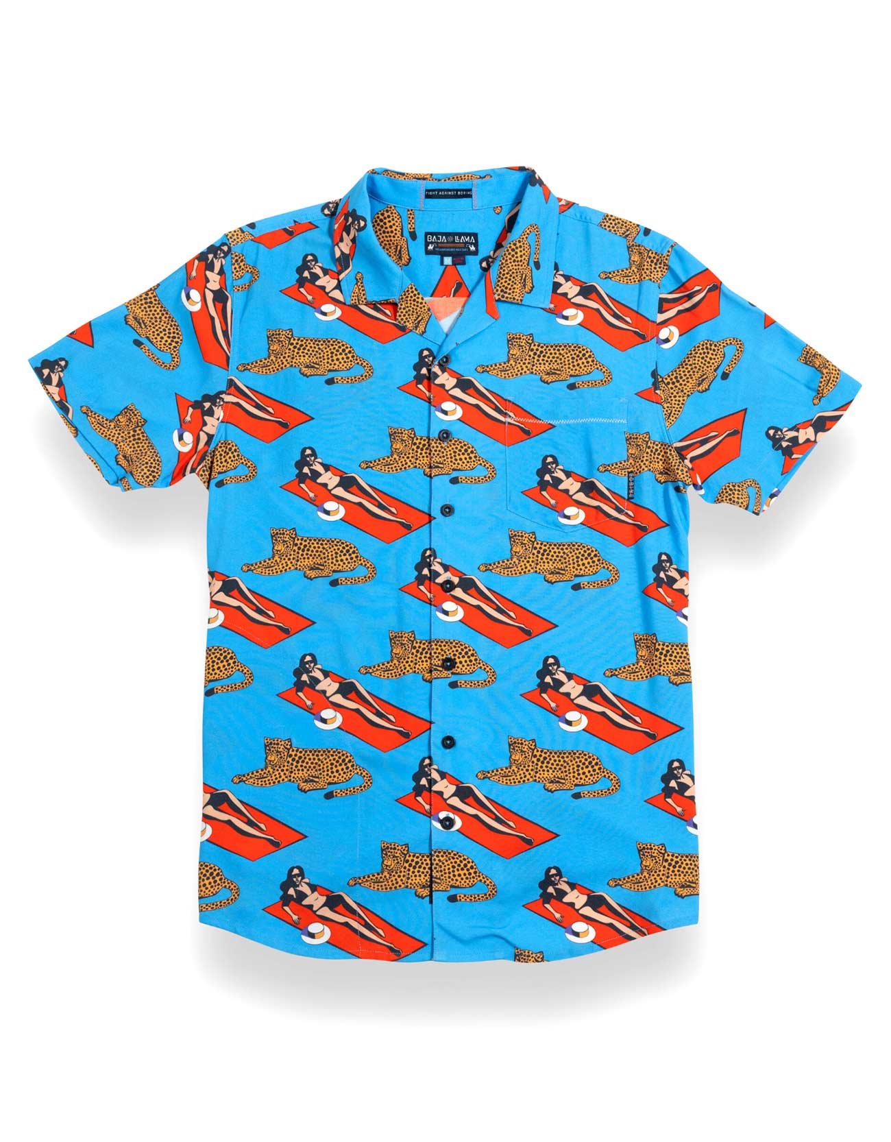 PURRFECT WOMAN - BLUE NIGHTHAWK™ BUTTON UP